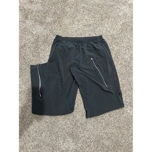Nike Dri-FIT Mens Running Pants Black Track Windbreaker Zipper Ankle Medium M